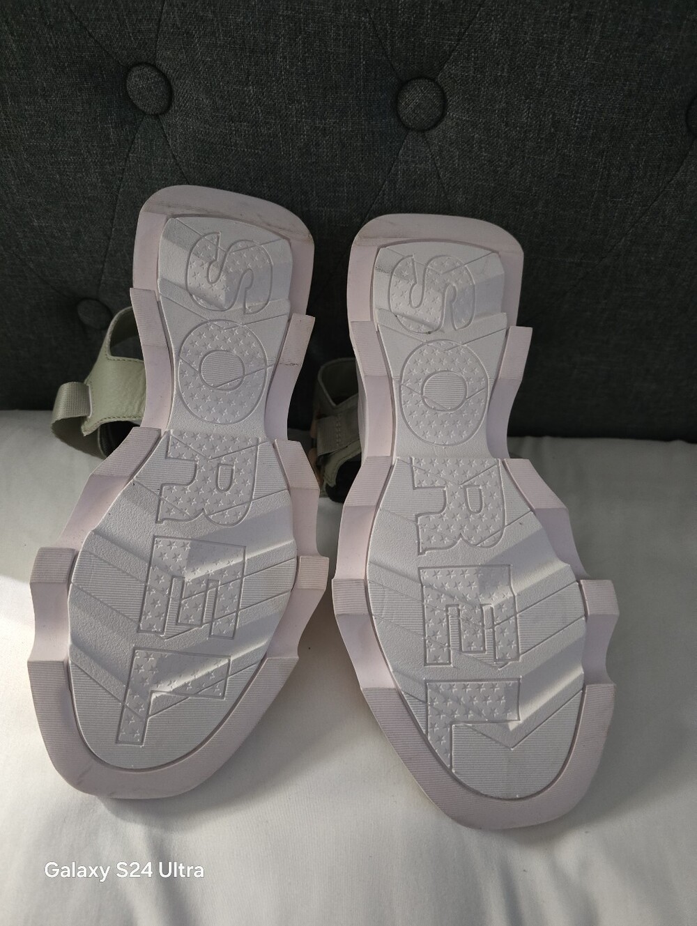 Sorel Kinetic Impact Y Strap High Sandals Womens Orange Green White Size 9 (40) - Picture 13 of 13